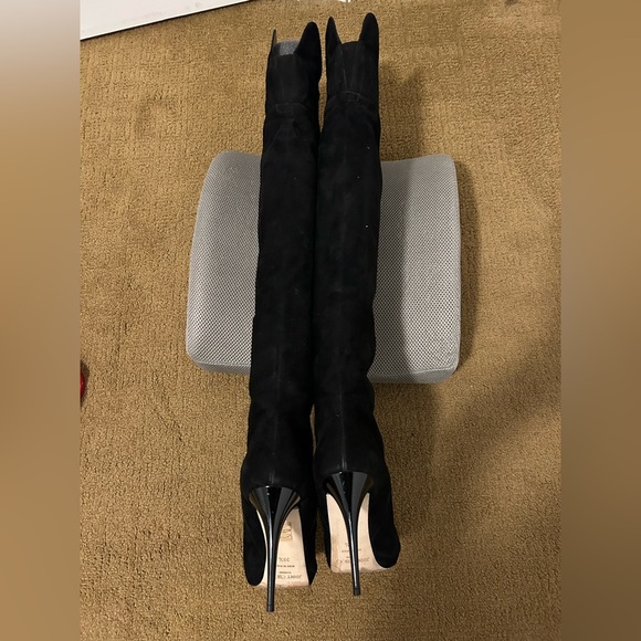 Jimmy Choo Giselle Black Suede Over the Knee Boots; size 9.5, EUC! - Picture 8 of 16